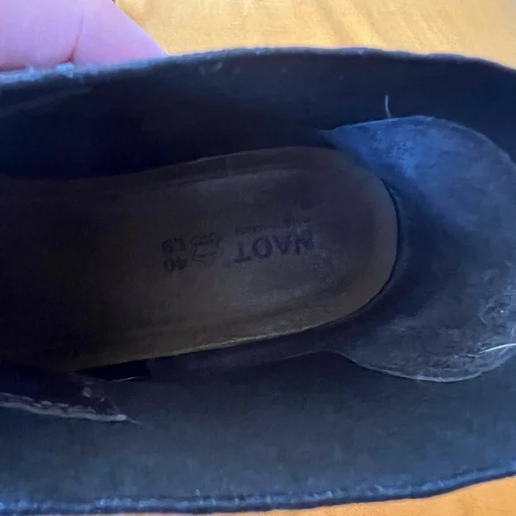 Naot Stunning Ankle Boots Leather Chunky Goth Grunge - Picture 4 of 7